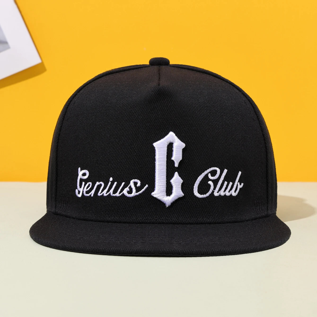 Embroidered Duckbill Baseball Cap - Flat Brim Hip-Hop Hat for Outdoor & Street Casual Wear