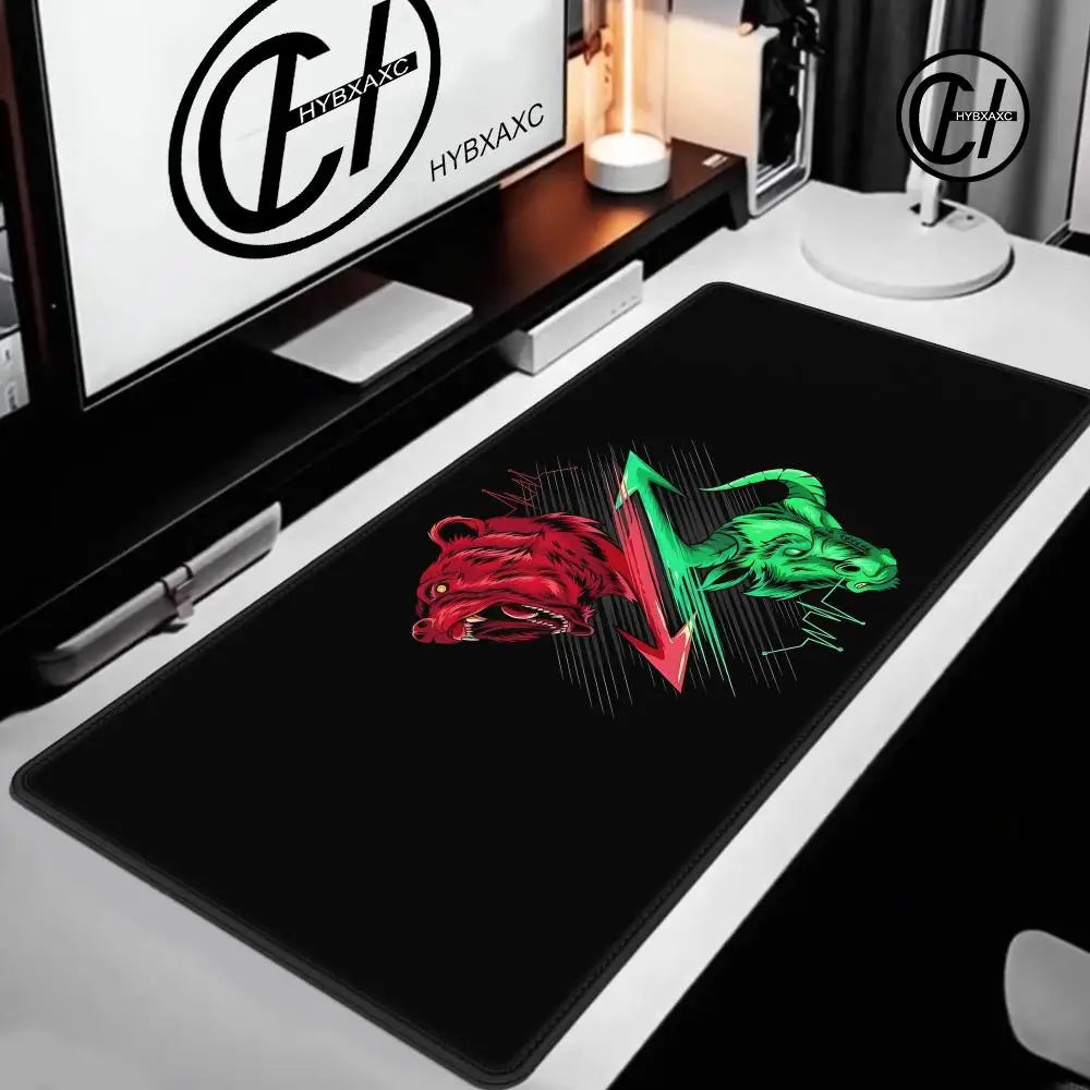 HD Chart Pattern Mouse Pad for Stock Market Forex Bitcoin Trader Desk Pad Investor Gift Candlestick Pattern Art Keyboard Mat