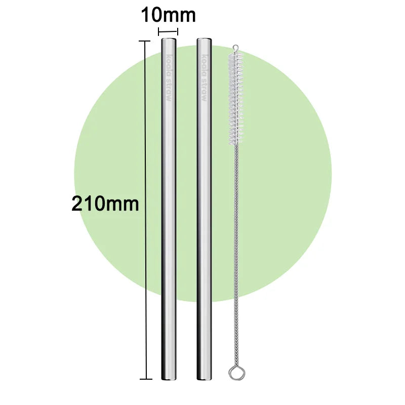Koala Straw for Owala FreeSip - Stainless Steel Metal Reusable Straw for 24oz/32oz Bottles