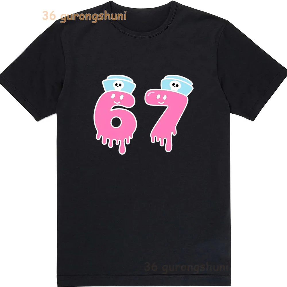 Kids '67' Graphic T-Shirt - Unisex Cotton Tee for Boys & Girls (Ages 2-12)