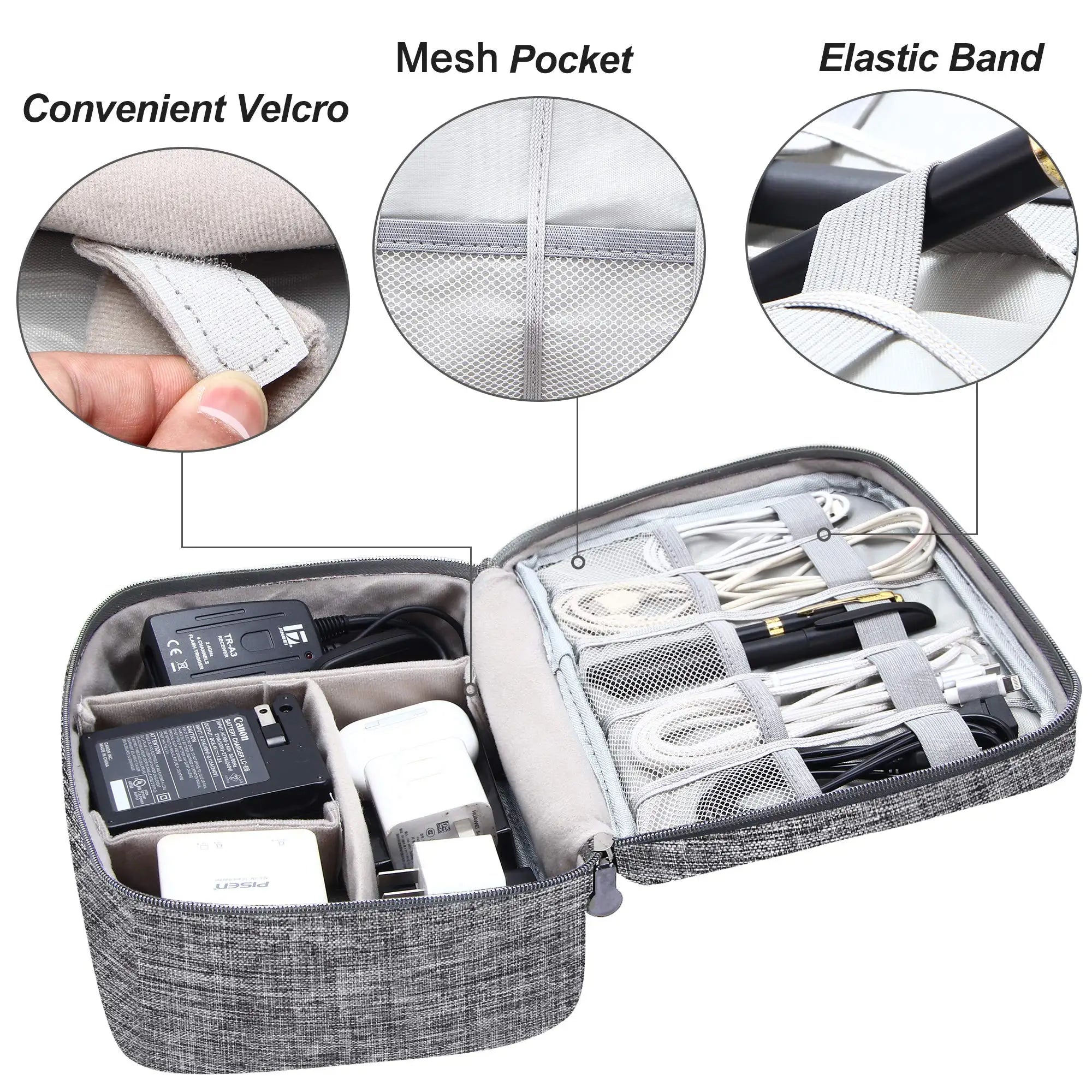 Waterproof Cable Storage Bag – Digital Electronics Organizer