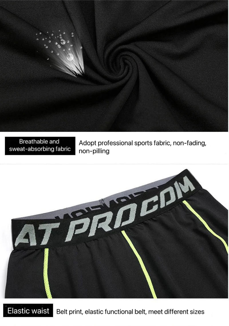 Boys Sports Compression Set - 2-Piece Athletic Base Layer for Basketball, Soccer & Training (Ages 7-13)