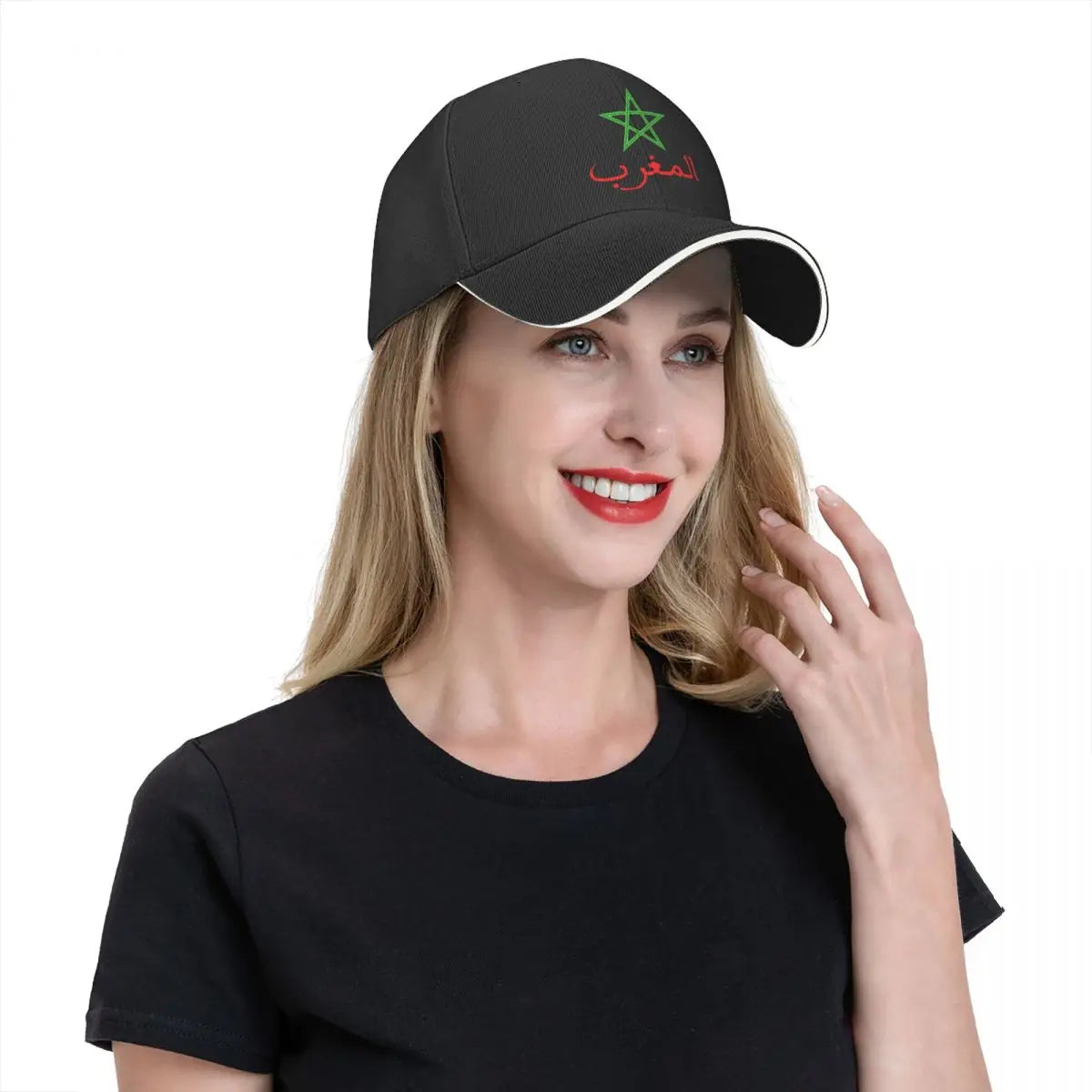 Morocco Flag Baseball Cap - Kingdom of Morocco Windproof Snapback Hat for Men & Women
