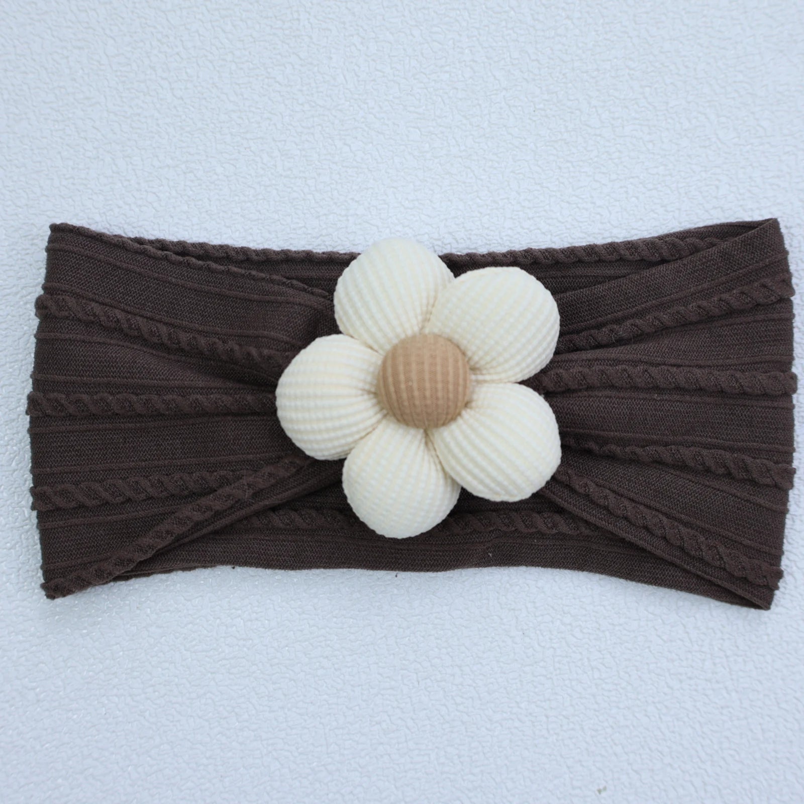 Flower Nylon Girl Hairband – Soft Elastic Baby Headband