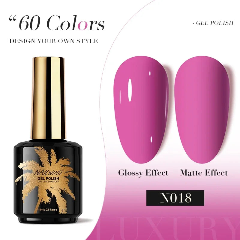 ROSALIND Gel Nail Polish 8ml - Semi-Permanent UV Gel, Solid Color, Salon Quality