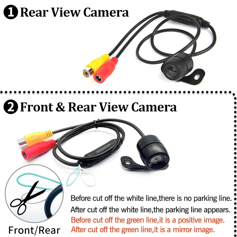 Car Backup Camera - Waterproof HD Night Vision Rear View Parking Camera with Guide Lines