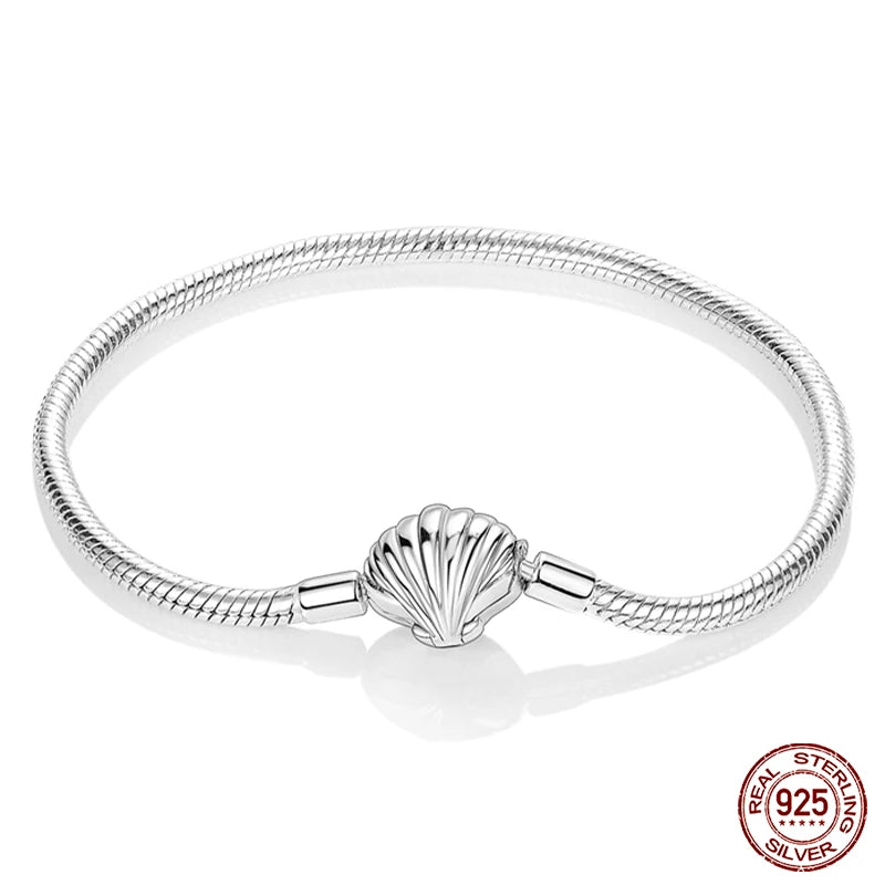 Silver Star Moon Clover Bracelet – DIY Charm Birthday Jewelry