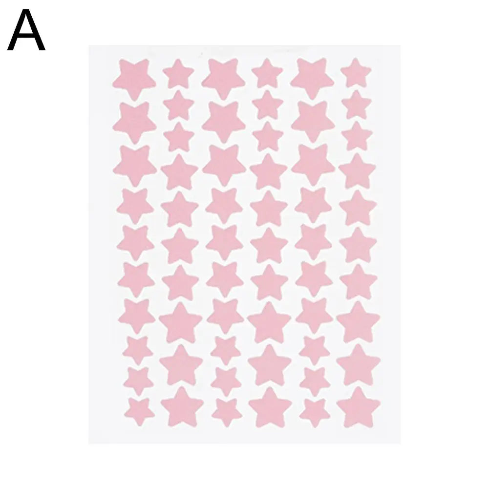Colorful Star-Shaped Acne Patches - 60 Pack | Cute Pimple Stickers