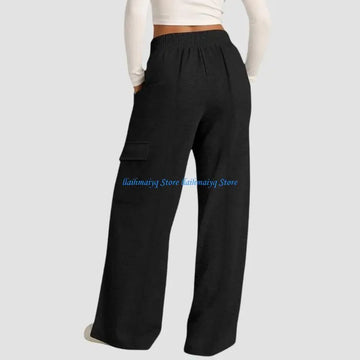 Women's High-Waist Baggy Joggers - Workout & Casual Sweatpants