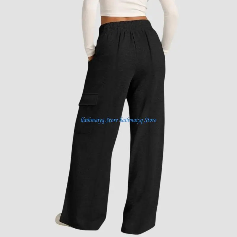 Women's High-Waist Baggy Joggers - Workout & Casual Sweatpants