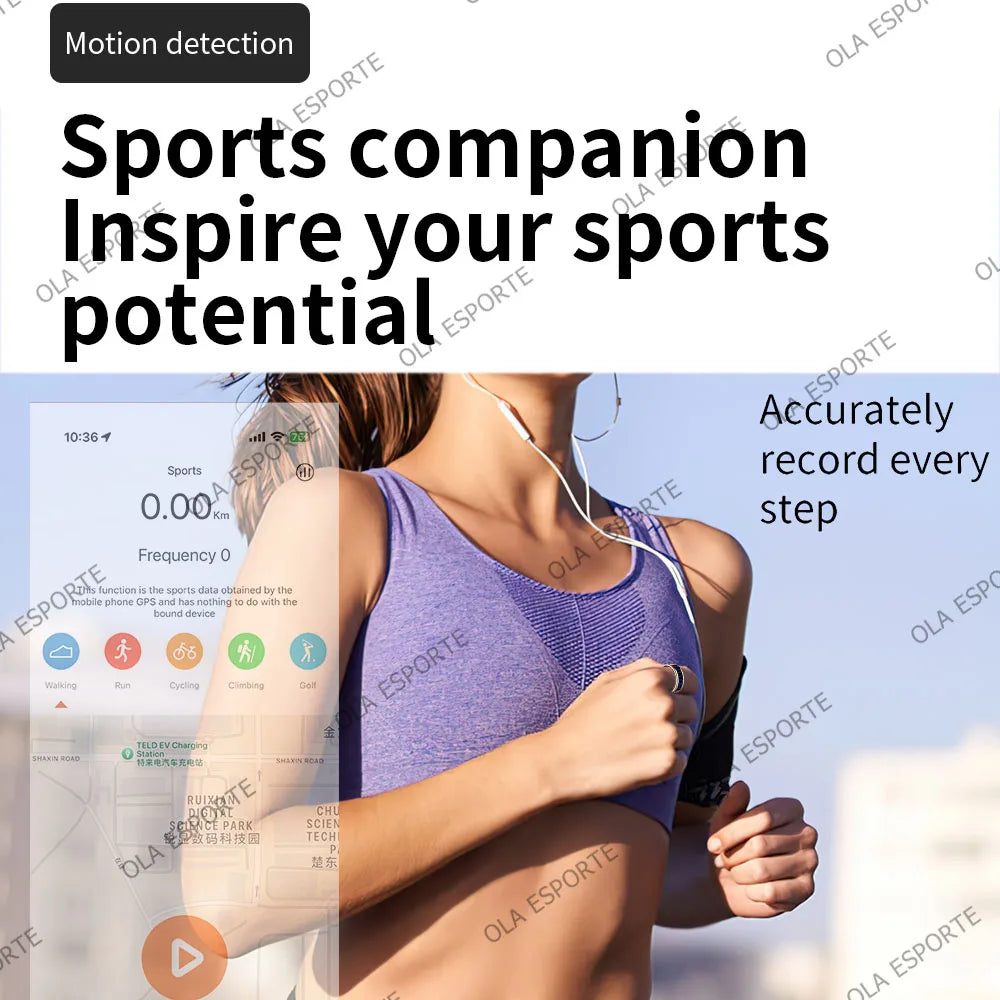 Smart Ring 2026 New Men Women IP68 WaterProof LED Display Screen Multi-Sport Mode Heart Rate Sleep Oxygen Monitoring Smartring