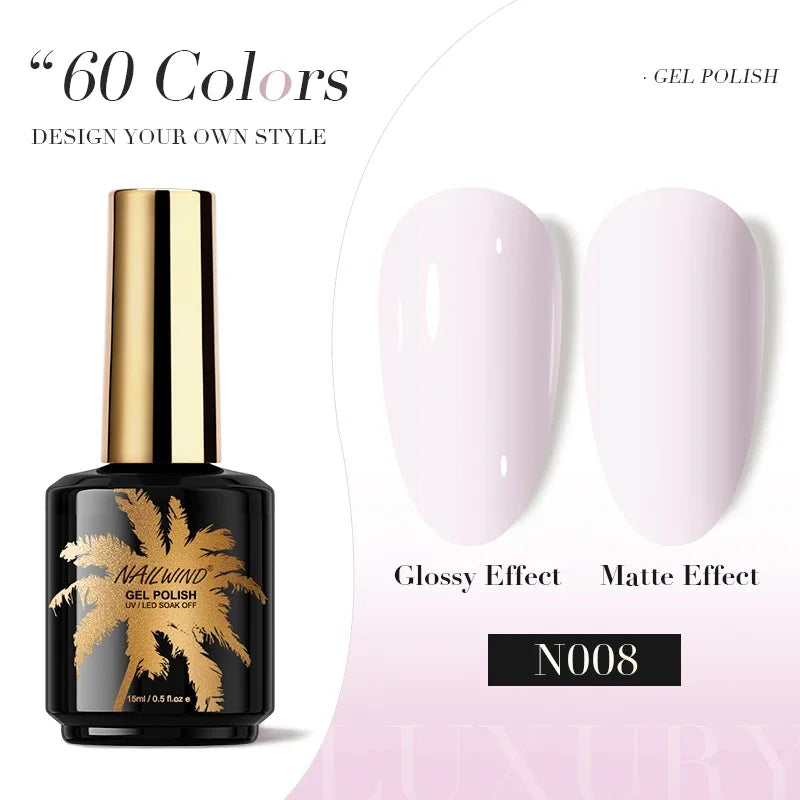 ROSALIND Gel Nail Polish 8ml - Semi-Permanent UV Gel, Solid Color, Salon Quality