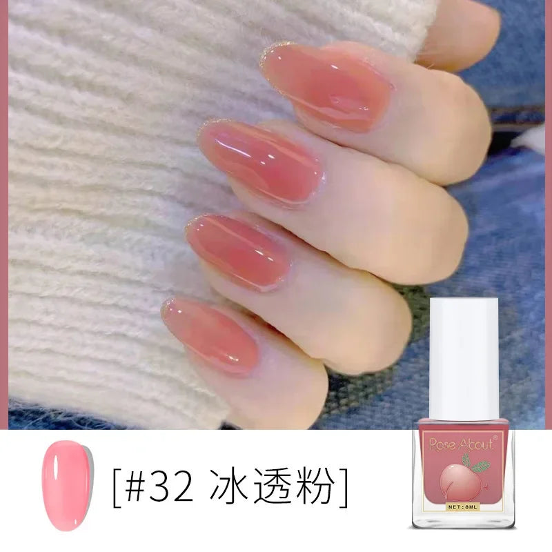 Water-Based Peelable Nail Polish - Fast Drying, Odorless, No UV Lamp Needed