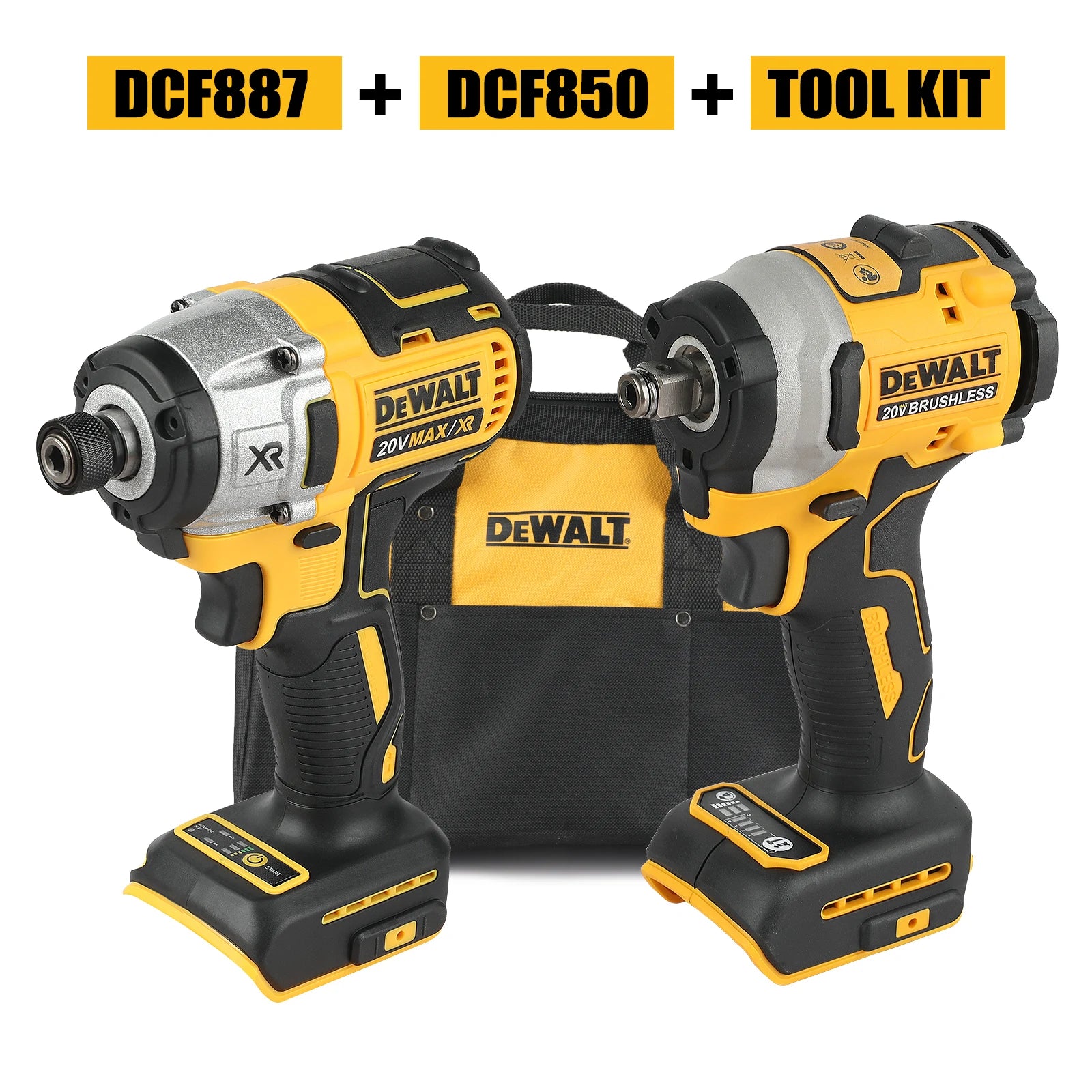 🔥 HUGE SALE! DeWalt DCF850 + DCF887 20V Brushless Combo - Professional Impact Wrench & Screwdriver Set