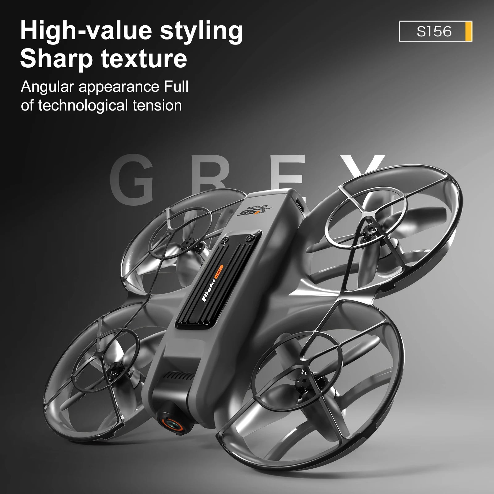 S156 Drone with 4K Camera & Optical Flow - 180° Adjustable Lens, Brushless Motors (180g)