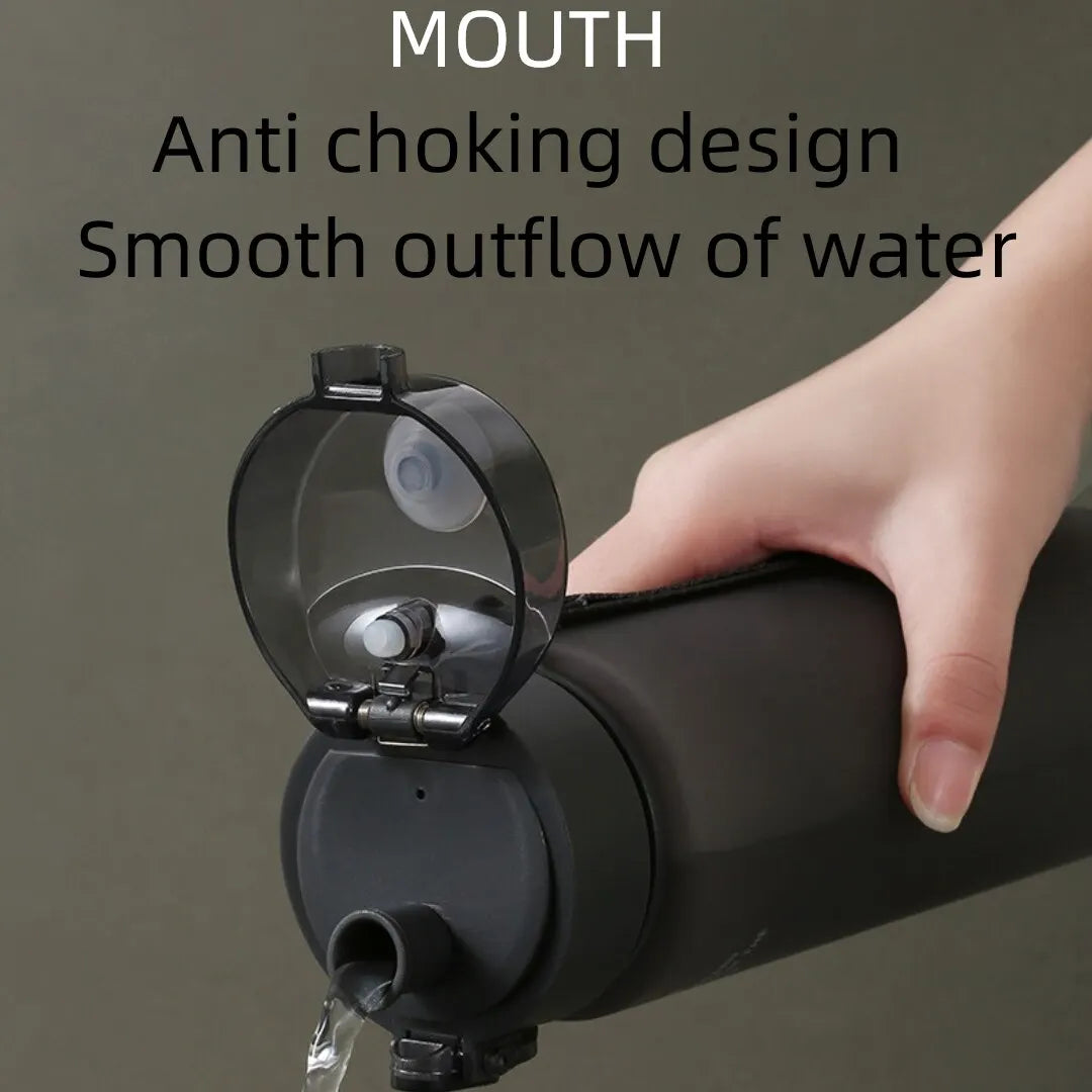 Leak-Proof Sports Water Bottle - BPA-Free 400ml/560ml Portable Bottle for Hiking & Travel