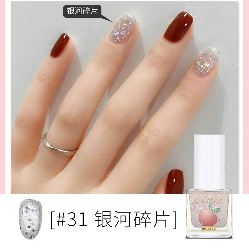 Water-Based Peelable Nail Polish - Fast Drying, Odorless, No UV Lamp Needed