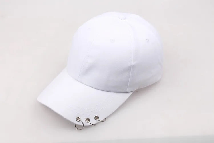 Ring Circle Baseball Cap - Korean K-Pop Style Snapback Dad Hat for Men & Women