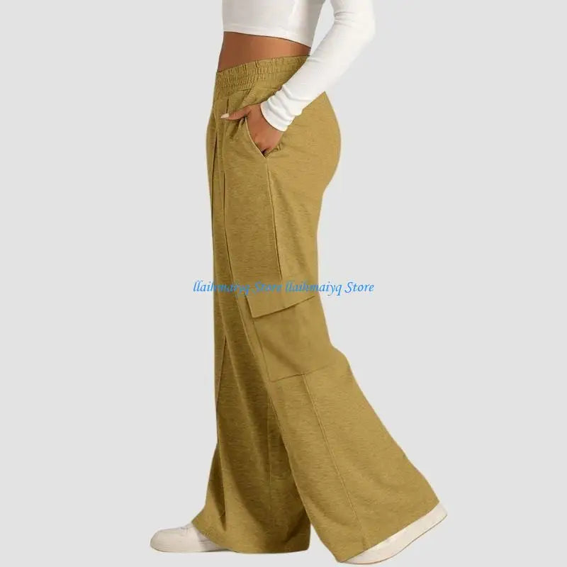 Women's High-Waist Baggy Joggers - Workout & Casual Sweatpants