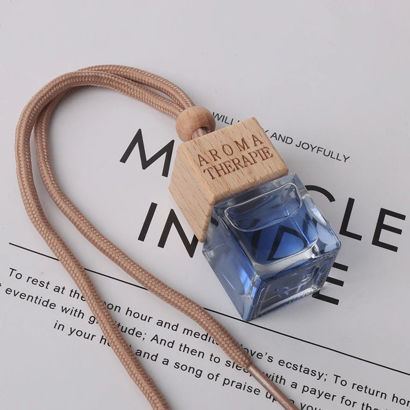 Car Mirror Pendant Air Freshener - Long-Lasting Fragrance Decoration to Eliminate Smoke Odor