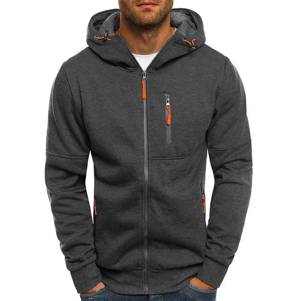 Men’s Hoodie Sweatshirt Zipper Hooded Casual