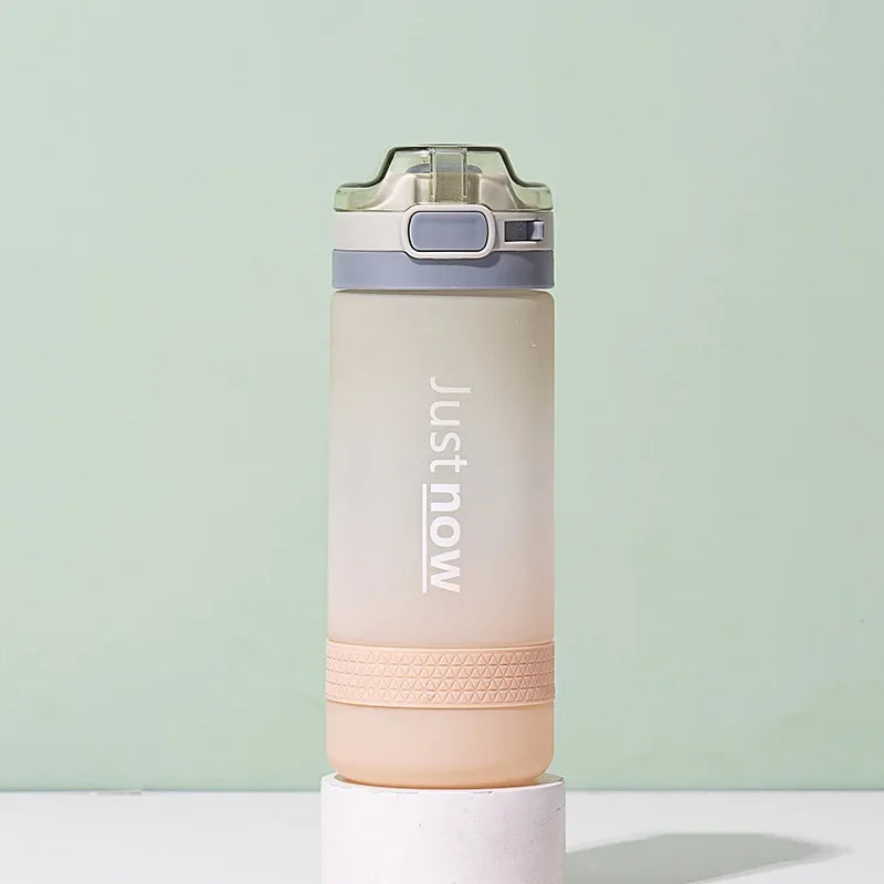 600ml Water Bottle with Straw - BPA-Free Portable Sports Bottle for Outdoor Activities