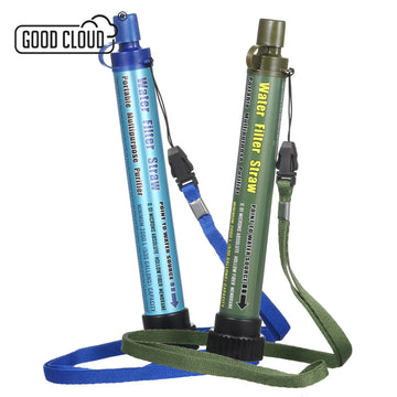 Portable Water Filter Straw - Emergency Survival Filtration System for Camping & Hiking