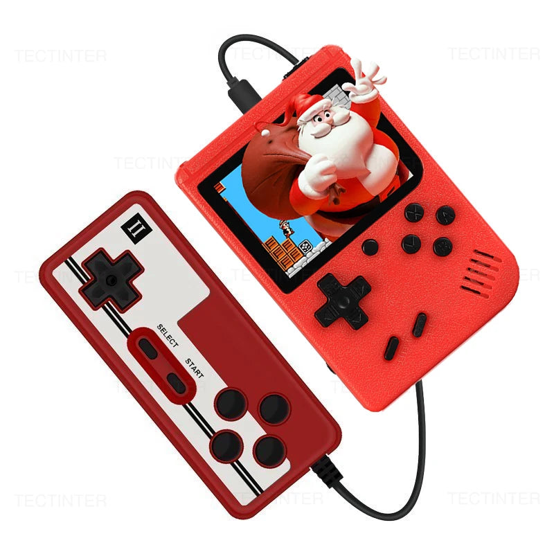 Portable Retro Mini Game Console - 8-Bit Handheld with 500 Built-In Games