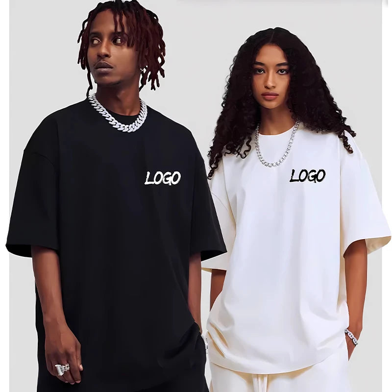 Customized 100% Cotton Printed T-Shirt – Men & Women Short Sleeve Streetwear