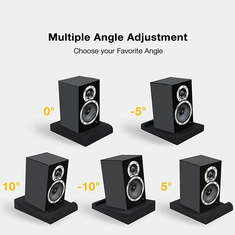 2pcs Studio Monitor Isolation Pads – Acoustic Anti-Shock Speaker Foam Stand
