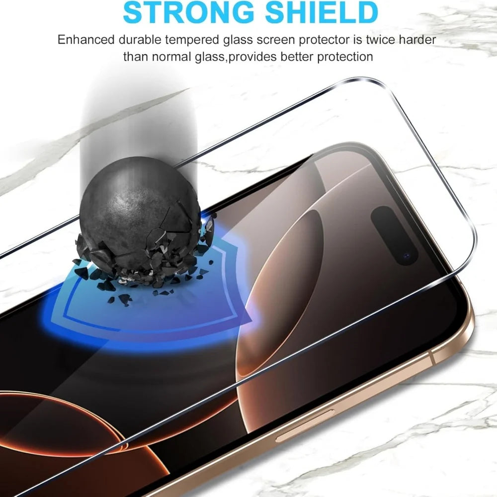 HD Tempered Glass Screen Protector for iPhone 11–17