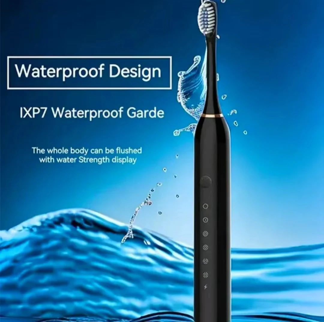 Sonic Electric Toothbrush for Adults - IPX7 Waterproof USB Rechargeable with 6 Cleaning Modes