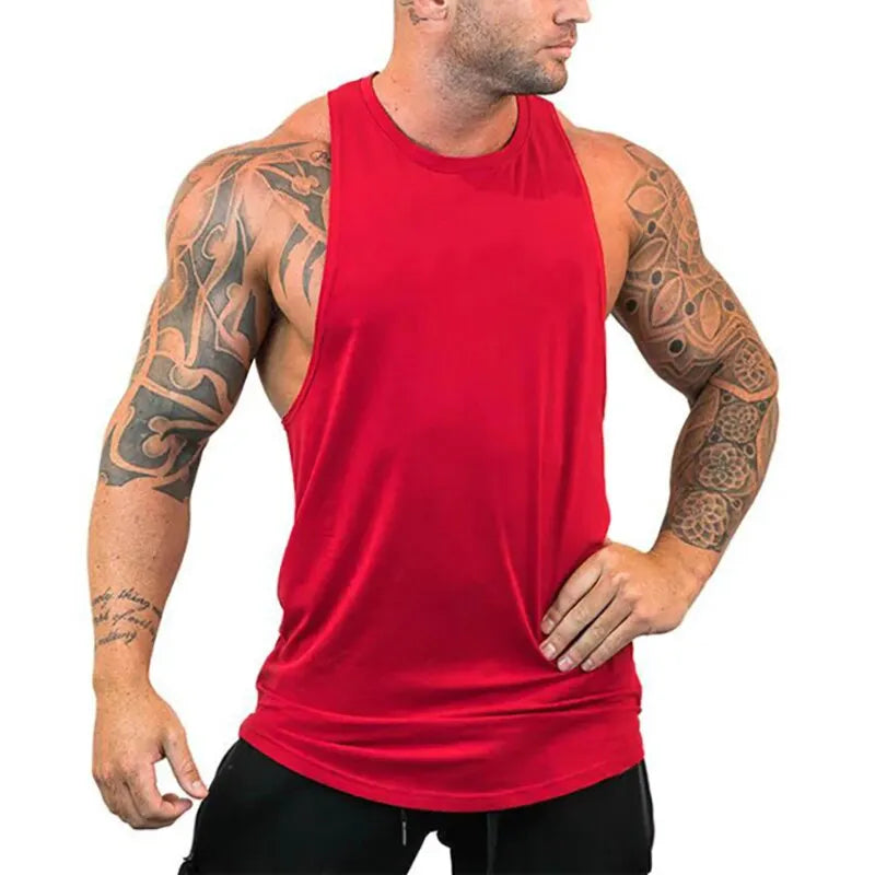 Men's Breathable Athletic Vest - Loose Fit Sleeveless Tank for Running, Gym & Outdoor Sports