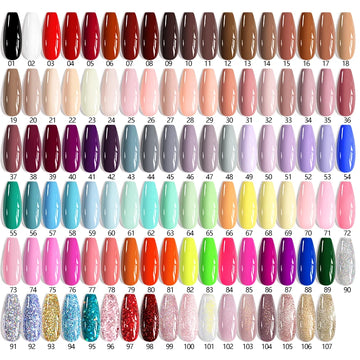 Glitter Gel Nail Polish – Semi-Permanent UV LED Gel with Sparkling Shimmer Finish