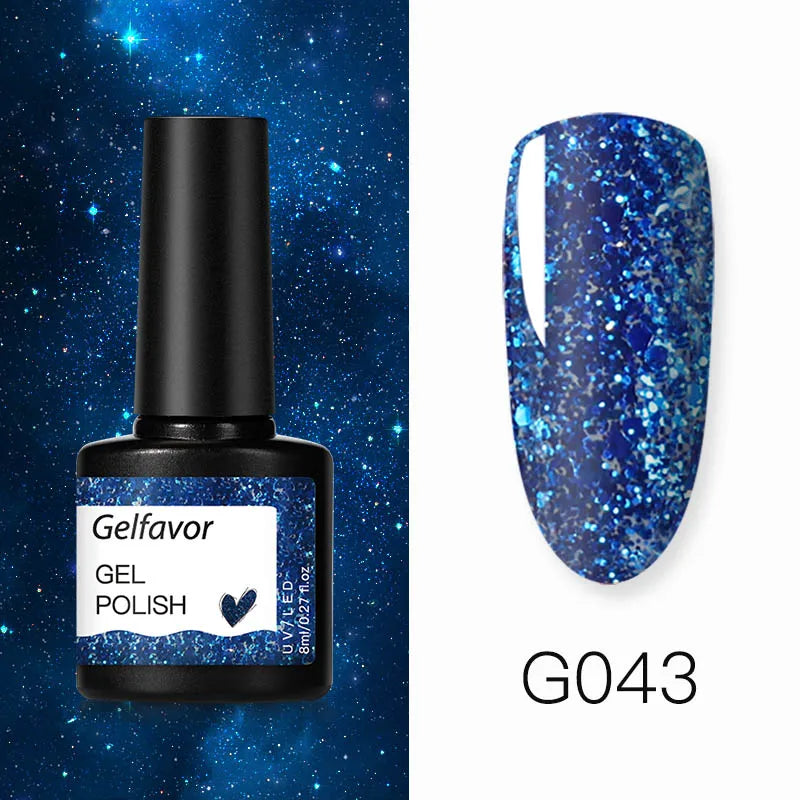 ROSALIND Gel Nail Polish 8ml - Semi-Permanent UV Gel, Solid Color, Salon Quality