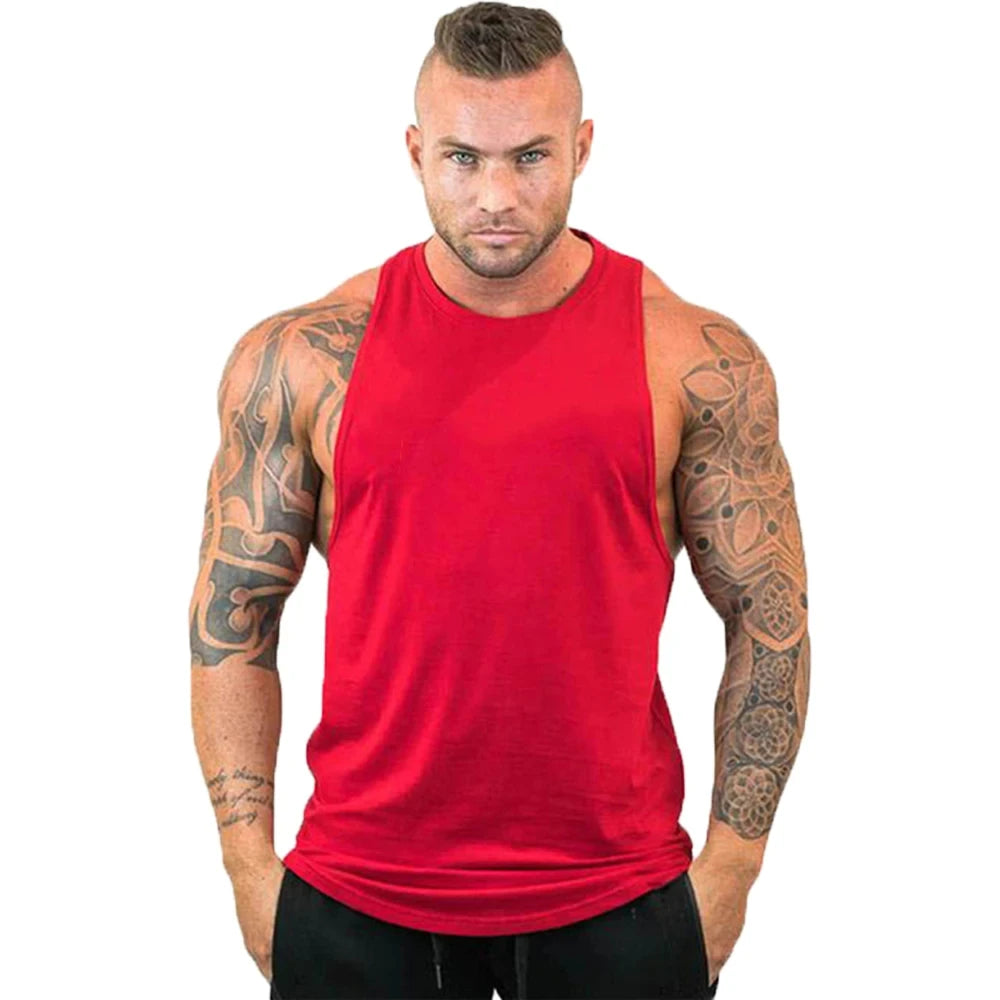 Men's Athletic Tank Top - Sleeveless Gym Workout Vest for Fitness & Training