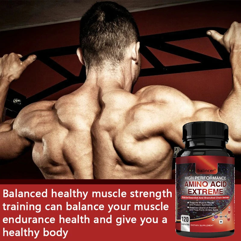 Complete Amino Acids + BCAAs - Muscle Recovery, Repair & Growth Supplement