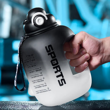 Large 2.5L Sports Water Bottle - All-Day Hydration with Straw