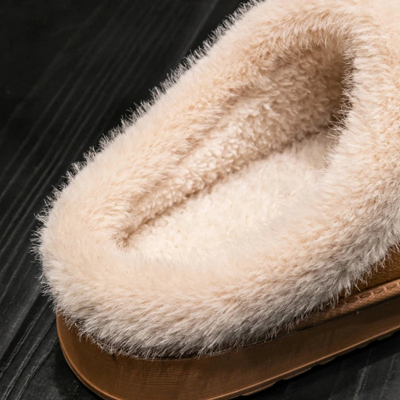 Women's Winter Slippers - Non-Slip Plush Fleece Lined Indoor House Shoes with Soft Sole