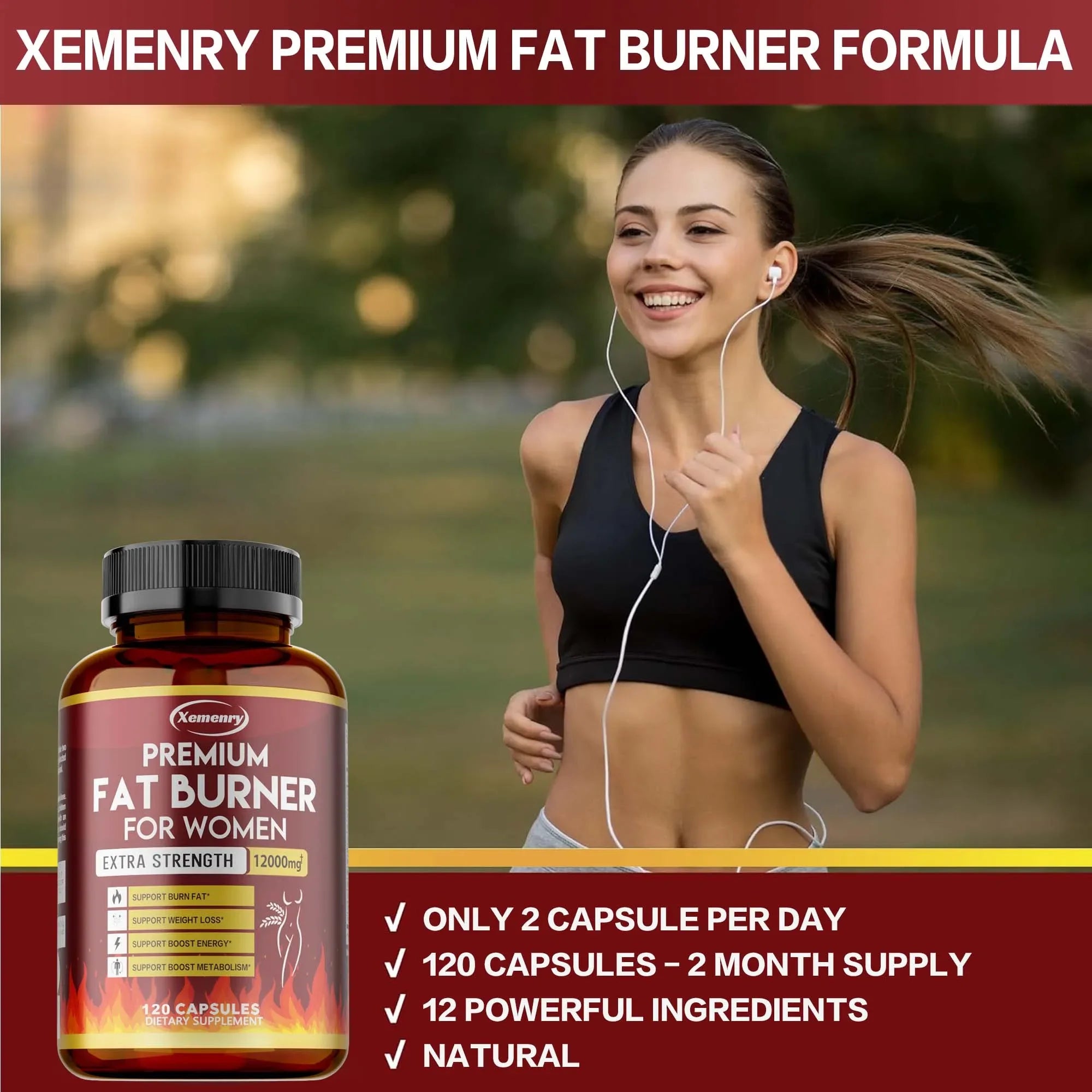 Green Tea Extract Capsules - Natural Fat Burner, Metabolism Booster & Antioxidant