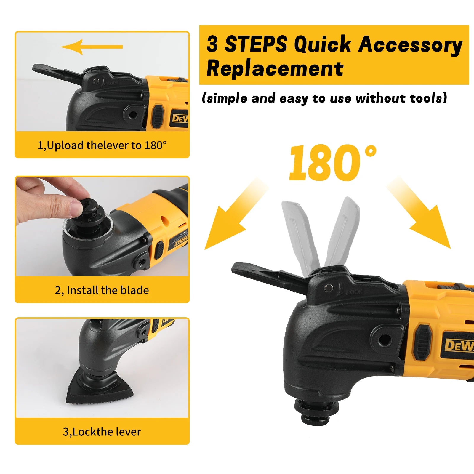 ⚡ MEGA SALE! DeWalt 20V MAX Brushless Oscillating Multi-Tool + 5 Accessories - Professional Cordless Cutting Kit