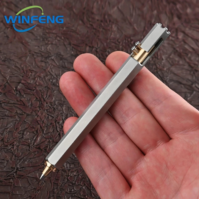 🔥 JAMES BOND'S PEN! Premium Tactical Defense Tool - Steel & Brass Survival Kit 🔫