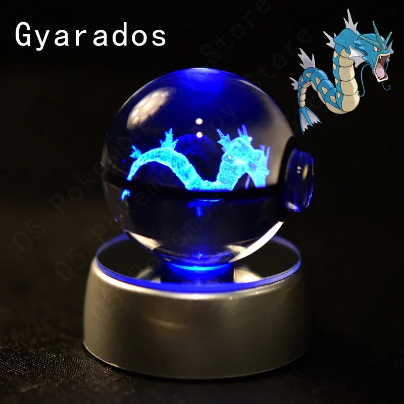 Pokemon Crystal Ball LED Night Light – Anime Lamp