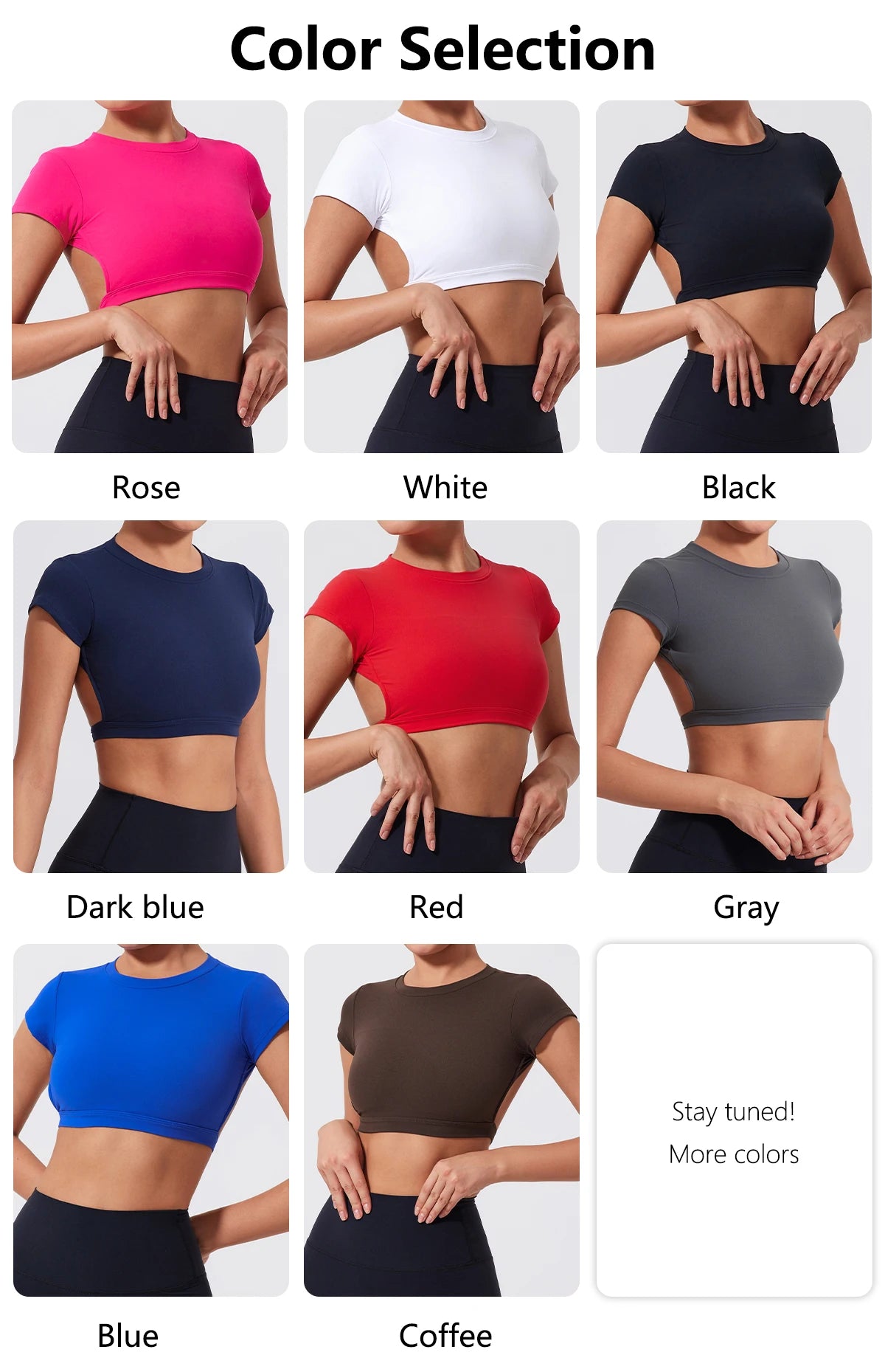 Women's Athletic Crop Top - Quick-Dry Backless Workout Top for Yoga, Gym & Fitness