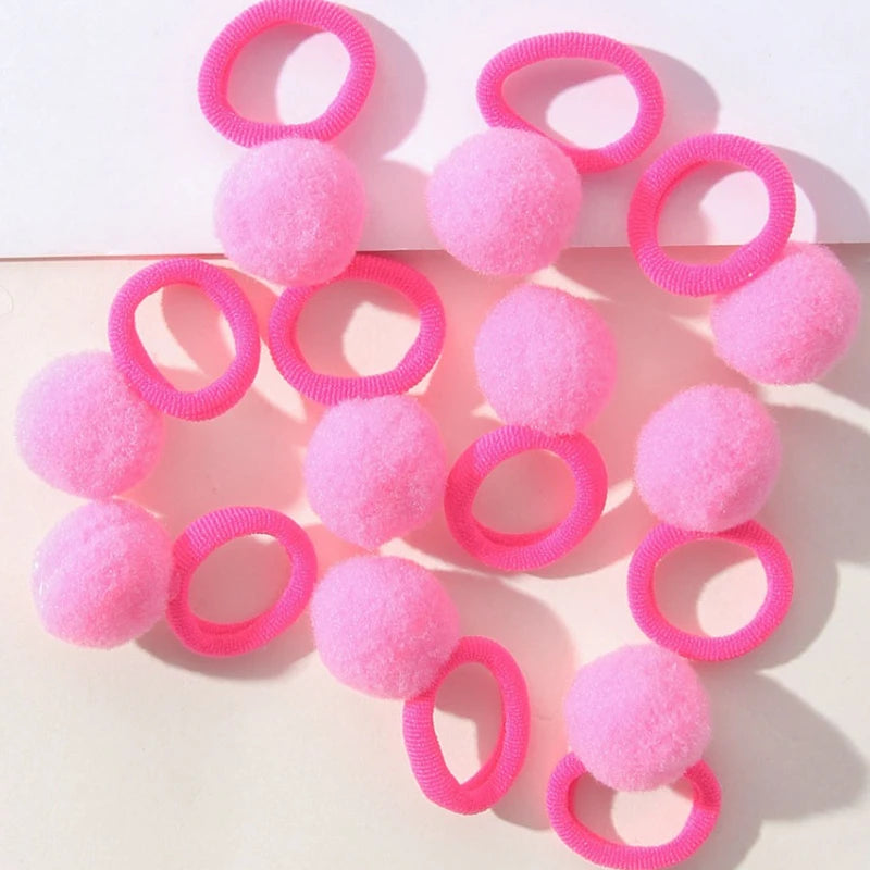 Kids Nylon Elastic Hair Bands – Small Hair Tie Scrunchie Set for Girls | Soft & Gentle