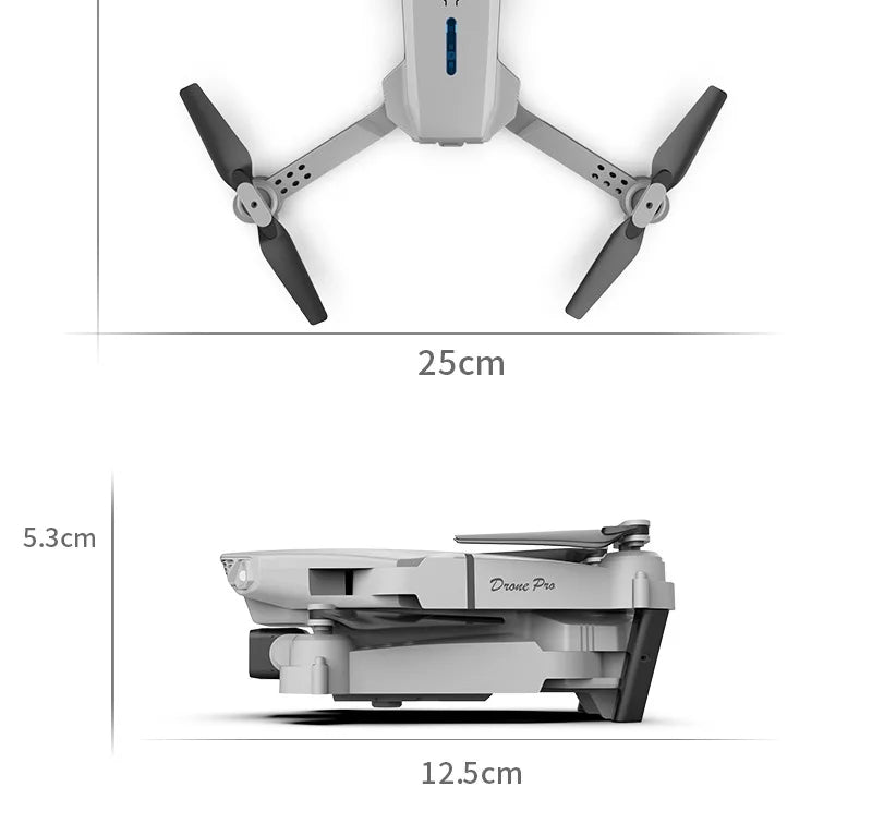 E88 Plus GPS Drone with 8K Dual Camera - 27 Min Flight, Obstacle Avoidance, 1000m Range