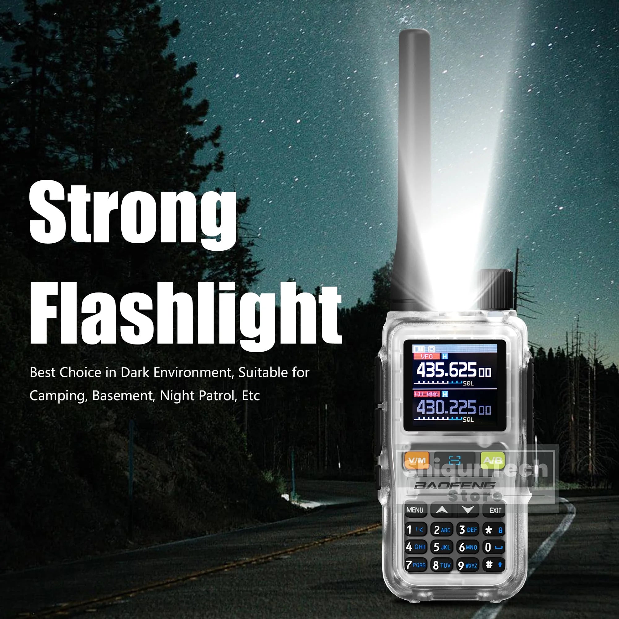 Baofeng UV-5R Mini Walkie Talkie - Air Band UHF/VHF, Bluetooth & Type-C