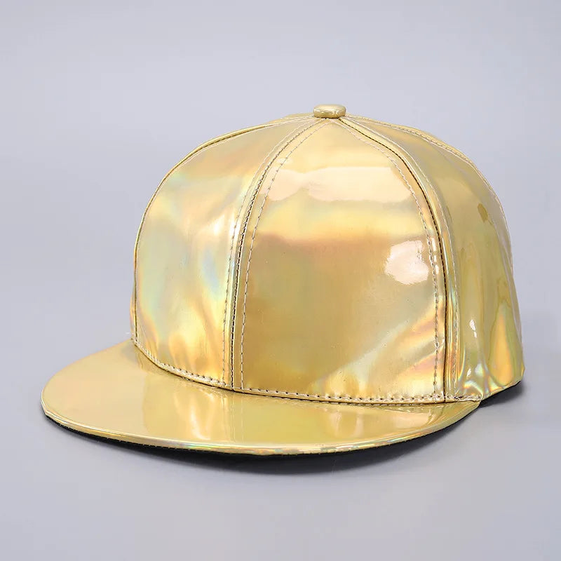 Waterproof PU Baseball Cap - Hip-Hop Rain Hat with Curved Brim for All-Weather Wear
