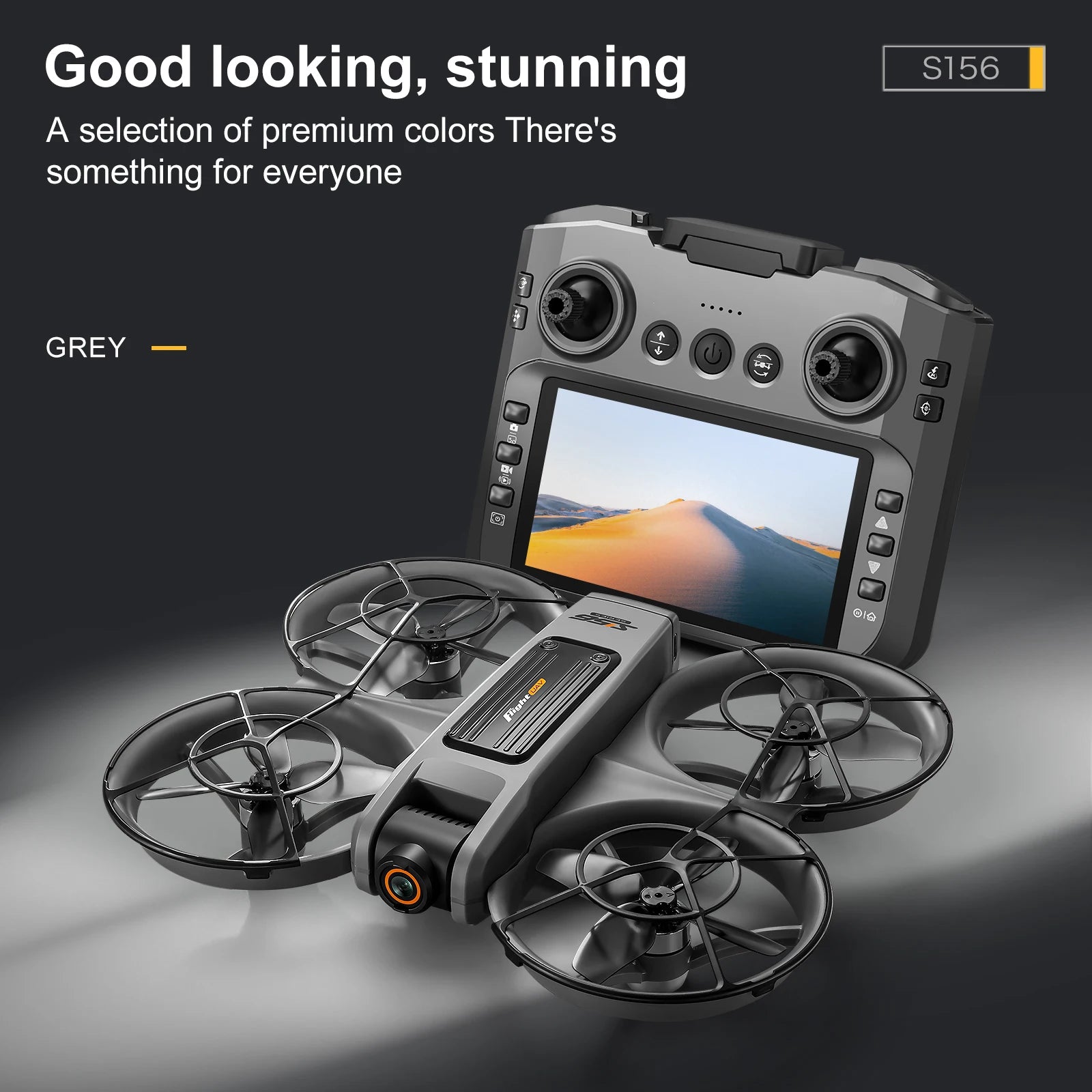 S156 Drone with 4K Camera & Optical Flow - 180° Adjustable Lens, Brushless Motors (180g)