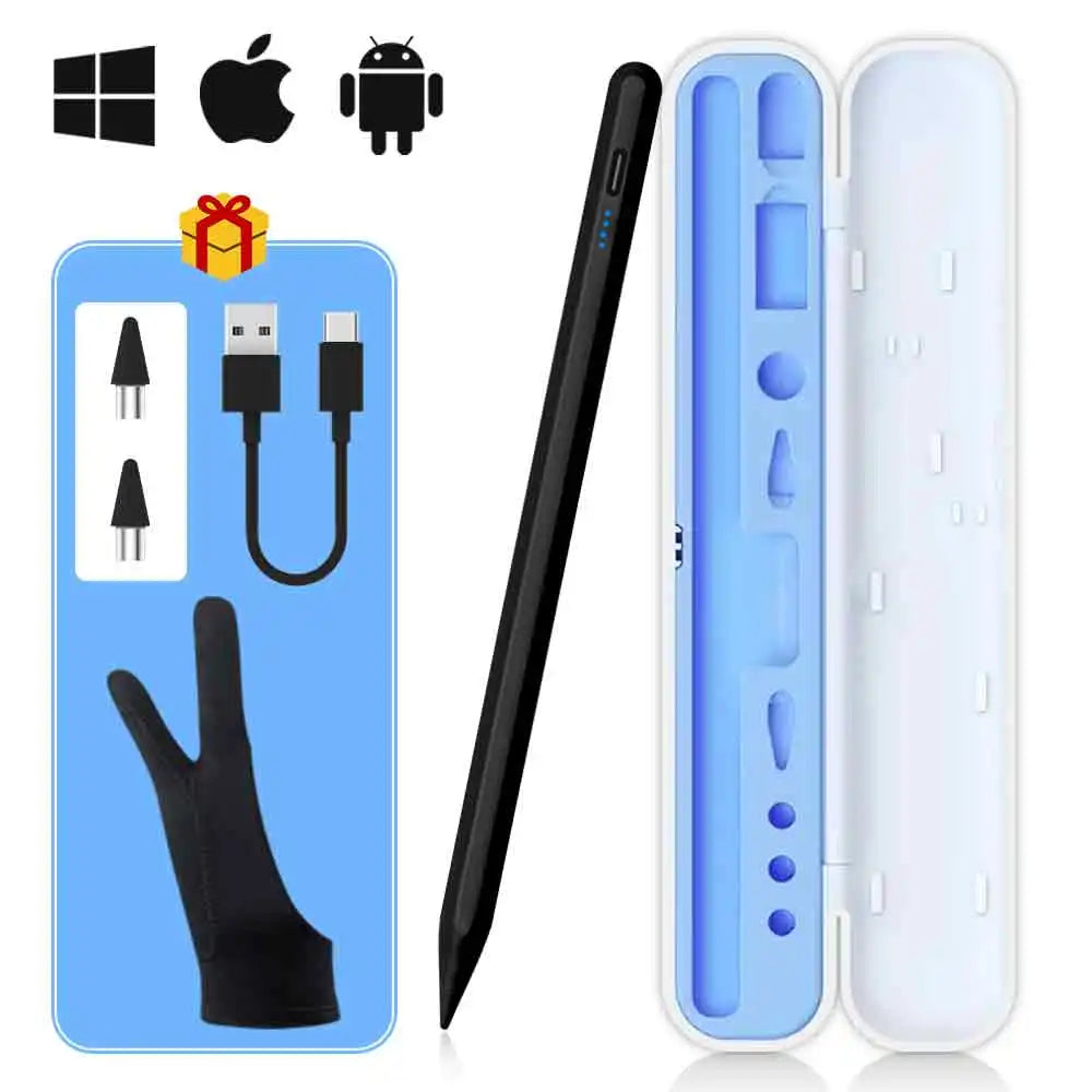 Universal Stylus Pen – Touch Pen for iPad, iPhone, Android Tablets & Smartphones + Pencil Case & Tips